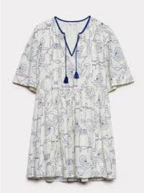 Gorman x Monika Forsberg elephant tea smock dress size 10